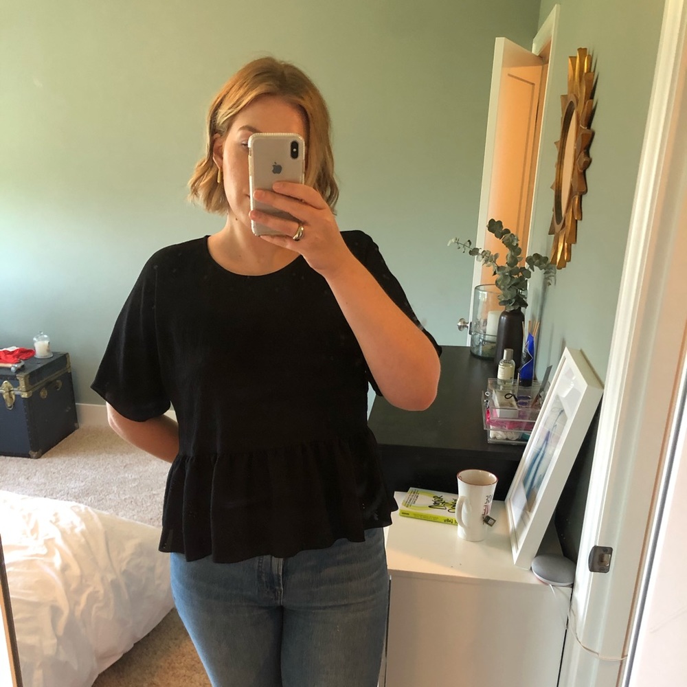 ARITZIA Wilfred Macee Blouse in Black